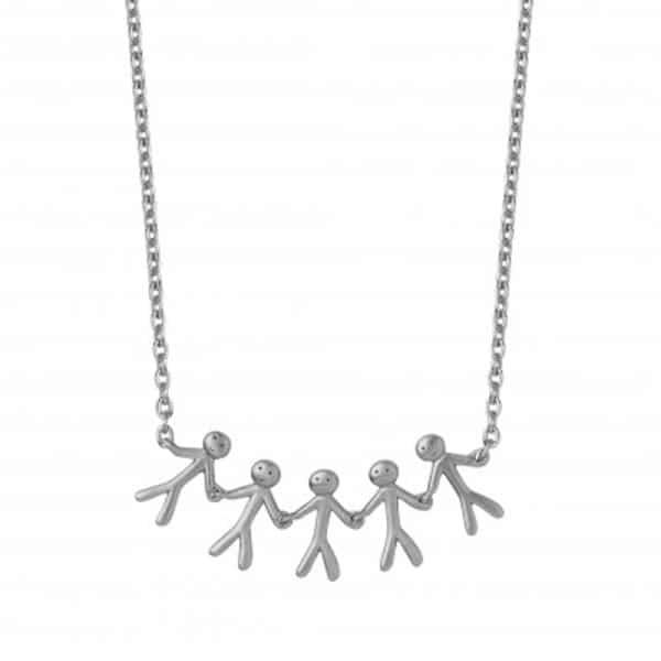ByBiehl Family together 5 halskæde i sølv