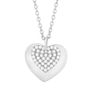 Joanli DiaNor halskæde i sølv med to hjerter