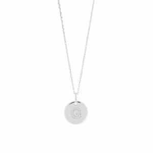 Joanli EllaNor sølv G halskæde, 45 cm