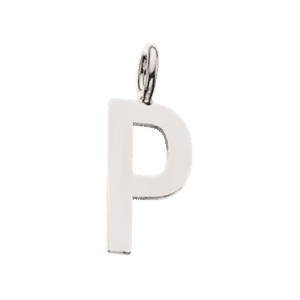Bogstav P Sterling Sølv Halskæde fra Scrouples 3212-P