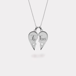 IX Forever Love Vedhæng Sølv - Vedhæng til halskæde til Kvinder | IX Studios