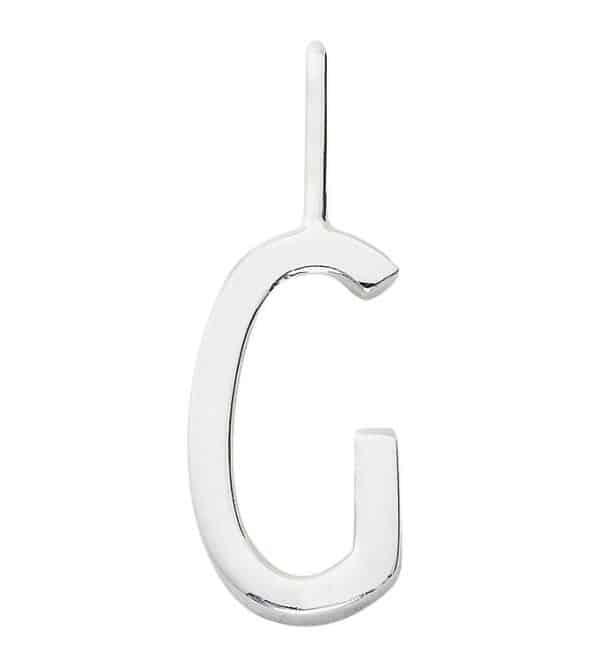 Design Letters Vedhæng Til Halskæde - G - Sølv - OneSize - Design Letters Smykker