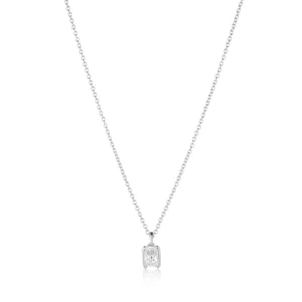 Sif Jakobs Roccanova Piccolo sølv halskæde med hvide cubic zirkonia