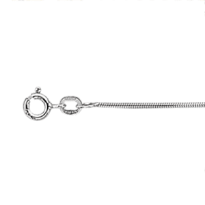 Scrouples Slange Halskæde i Rhodineret Sølv 44102,38