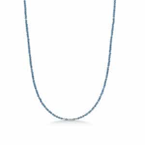 Studio Z Evergreen sølv halskæde med London blue topas
