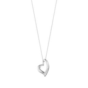 Georg Jensen Hearts halskæde med hjerte vedhæng i sølv