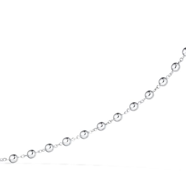 Scrouples halskæde kugler i sølv 42+3 cm