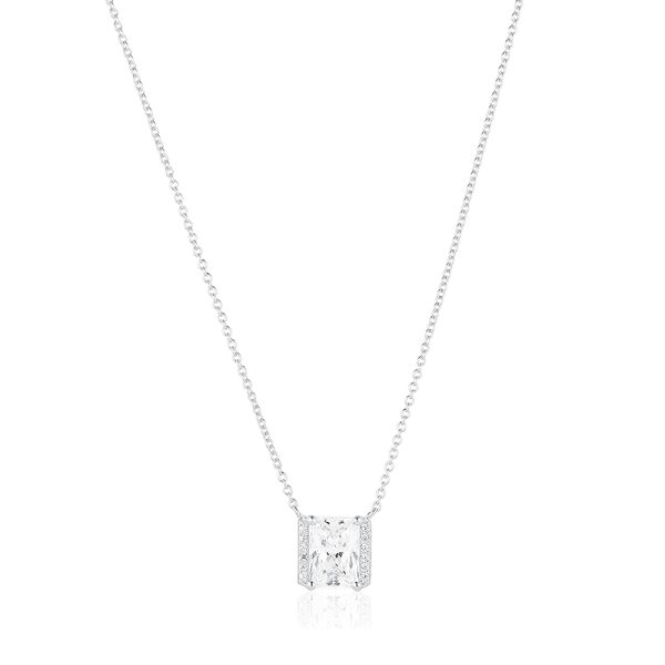 Sif Jakobs Roccanova X-Grande sølv halskæde med cubic zirkonia