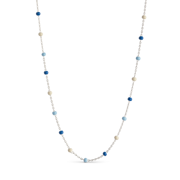 Enamel Lola Marine Halskæde i Sterling Sølv med Emalje
