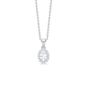 Mads Z Stellar halskæde i sølv med cubic zirkonia