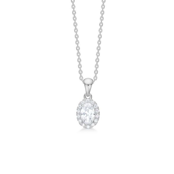 Mads Z Stellar halskæde i sølv med cubic zirkonia