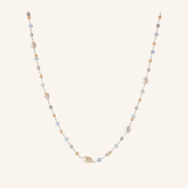 Mellow Blue Sterling Sølv Halskæde fra Pernille Corydon